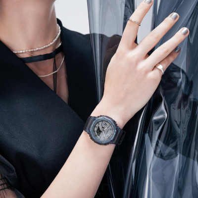 Đồng Hồ Unisex Dây Nhựa G-Shock GMA-S2100SK-1ADR | GMA-S2100SK-1A