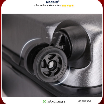 Vali cao cấp Macsim Smooire MSSM233 cỡ 21 inch màu đen - Hàng loại 1
