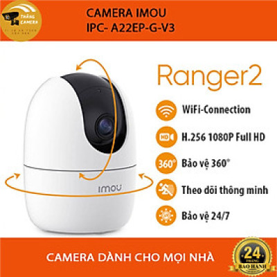 Camera IMOU A22EP Xoay 360 Độ, Đàm Thoại 2 Chiều Phát Hiện Chuyển Động - Hàng Chính Hãng