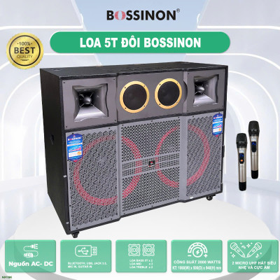 Loa tủ công suất lớn bass 50 đôi Bossinon N9119K - Công suất 3000W - Hàng Chính Hãng