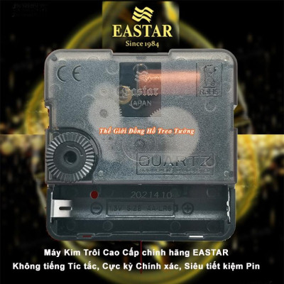 Đồng Hồ KIM TRÔI EASTAR Tròn – Bộ Kim & Số có DẠ QUANG (*) – Tặng Pin Maxell – Bảo Hành 1 Năm