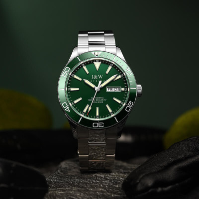 Đồng hồ nam chính hãng IW CARNIVAL IW533G-1 Kính sapphire ,chống xước ,Chống nước 100m ,Bảo hành 24 tháng,Máy cơ (Automatic),dây kim loại thép không gỉ 316L, mặt xanh thiết kế đơn giản dễ đeo 