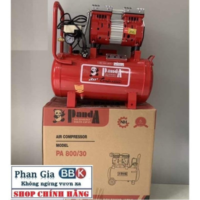[chính hãƞg] Máy nén khí PANDA 30L - 850W Khồng dầu, 100% dây đồng, Bảo hành 1 năm