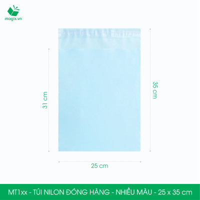 Combo 100 túi nilon gói hàng 25x35 cm - túi niêm phong đóng hàng - NHIỀU MÀU