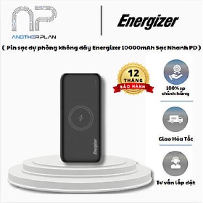 [ Hàng Chính Hãng ] Pin sạc dự phòng không dây Energizer QE10009PQ 10000mAh - Sạc Nhanh PD - BH 12 tháng