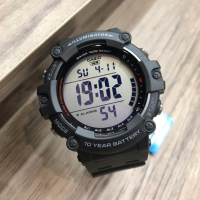 Đồng Hồ Casio Nam AE-1500WH-1AV Dây Nhựa _Pin 10 Năm _ Chống Nước 100M