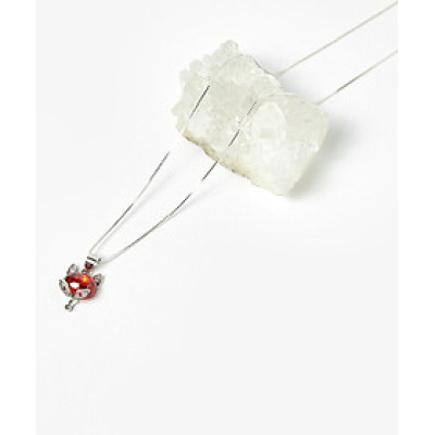 Dây chuyền mặt hồ ly bạc 12x10mm - Ngọc Quý Gemstones