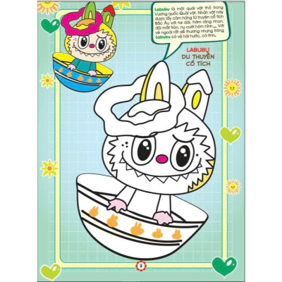 Sách - Bé Tô Màu Labubu - Chiến Binh Quái Vật - Hồng Ân