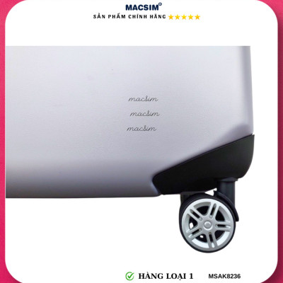 Vali cao cấp Macsim Aksen hàng loại 1 MSAK8236 cỡ 28 inch màu bạc