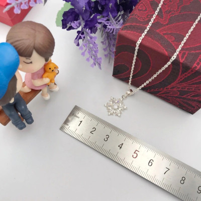 Dây chuyền nữ bạc bông tuyết tuyệt đẹp nữ tính và tinh tế BẠC HIỂU MINH DMD448