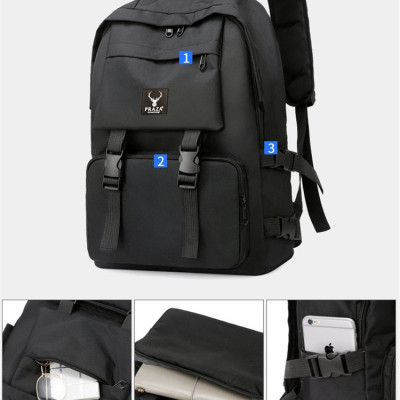 Combo Balo Ulzzang Thời Trang Cao Cấp Và Túi Đeo Chéo Praza - BL185DC112 (Đen)