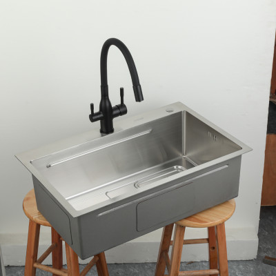 Chậu bếp 1 hố cao cấp Gappo GS7246 - Hàng Chính Hãng LIÊN BANG NGA