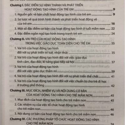 Sách - Phương pháp tổ chức Hoạt động tạo hình cho trẻ mầm non