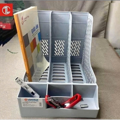 Khay Đựng Tài Liệu 3 Ngăn Việt Nhật - Hàng chính hãng 