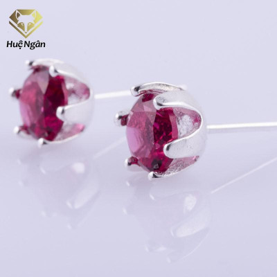 Bông tai bạc Ý 925 Huệ Ngân - Nụ đá RYE140799 P2