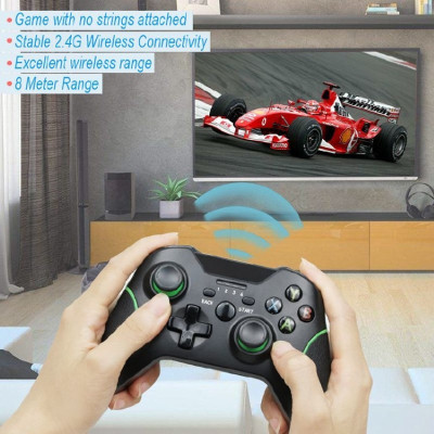 Gamepad tay game không dây S168 wireless USB 2.4G cho máy tính, laptop hàng nhập khẩu