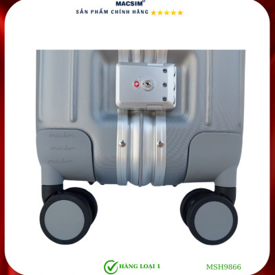 Vali cao cấp Macsim Hanke MSH9866 20 inch  màu xám - Hàng loại 1