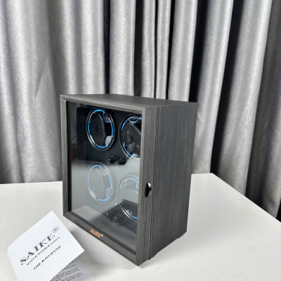 Bảo hành 2 năm Hộp 4 xoay dáng đứng Saike mở nắp tự dừng (Tặng củ sạc Adapter)