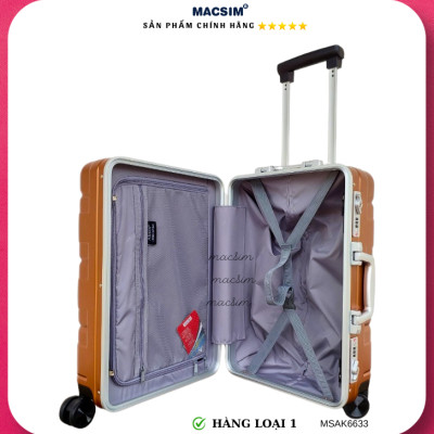 Vali cao cấp Macsim Aksen hàng loại 1 MSAK6633 cỡ 20inch màu đồng