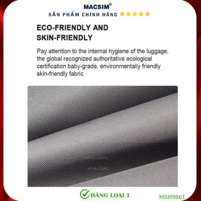 Vali cao cấp Macsim Hanke MSH9861 size 20 inch màu ghi - Hàng loại 1