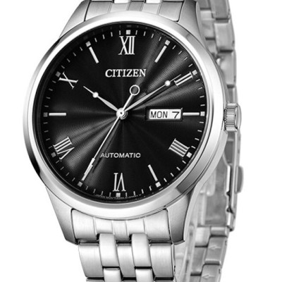 Đồng Hồ Nam Citizen Dây Thép Không Gỉ NH7501-85H - Mặt Đen (Sapphire)