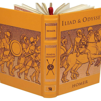Artbook - Sách Tiếng Anh - Iliad & Odyssey (Leather-bound Classics)