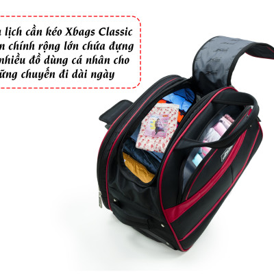 Túi Du Lịch Cần Kéo Xbags Classic Xb 6102, Vali cần kéo chống thấm nước, bền màu cao cấp