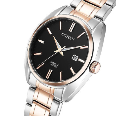 Đồng Hồ Nam Citizen Dây Thép Không Gỉ BI5104-57E - Mặt Đen