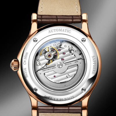 Đồng hồ nam chính hãng LOBINNI L1889-1 Kính sapphire,chống xước,Chống nước,BH 24 tháng,Máy cơ (Automatic) ,dây da xịn