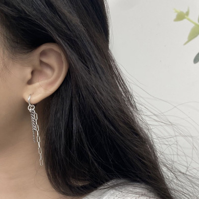 Bông tai xích nam nữ độc đáo thời thượng 1 ĐÔI