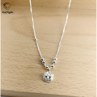 Lắc chân bạc Ý 925 Huệ Ngân -Mèo xinh RYBJ50062