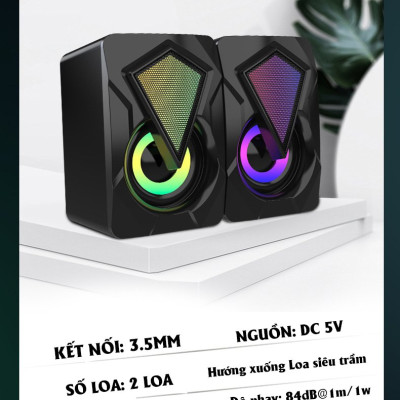 Loa Vi Tính Gaming XSmart Ldk.ai Super Bass Dùng Cho PC Laptop Điện thoại - Hàng Chính Hãng