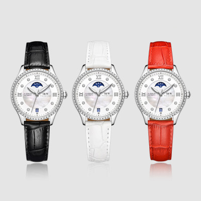 Đồng hồ nữ chính hãng I&W CARNIVAL IW582G-1 Kính sapphire ,chống xước ,Chống nước 30m ,Bảo hành 24 tháng,Máy cơ (Automatic),dây da cao cấp, thiết kế đơn giản dễ đeo