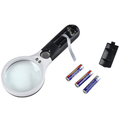  Kính lúp 3X - 45X cầm tay (có đèn phóng đại) 