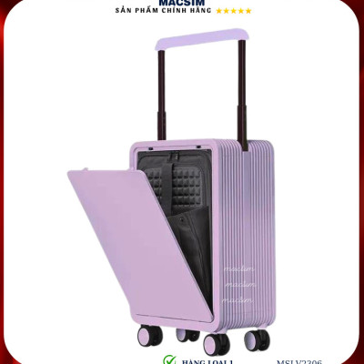 Vali cao cấp Macsim SMLV2306 cỡ 20 inch màu tím - Hàng loại 1