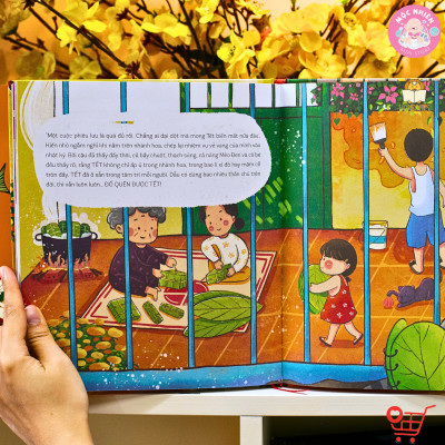 Sách Tết 2023 - Set Mở ra là thấy Tết (2 phiên bản Bắc Nam) kèm quà tặng cho bé - Lionbooks Mộc Nhiên