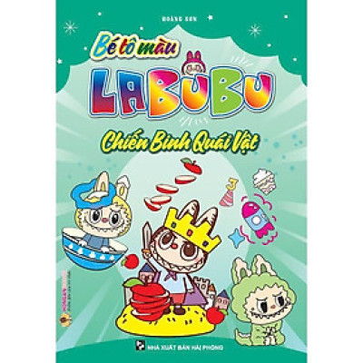 Sách - Bé Tô Màu Labubu - Chiến Binh Quái Vật - Hồng Ân