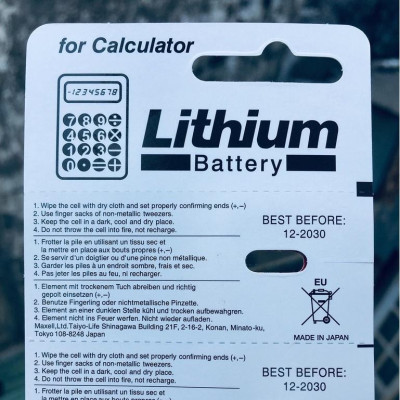 5 Viên Pin CMOS CR2016 Maxell Nhật Bản Lithium 3V