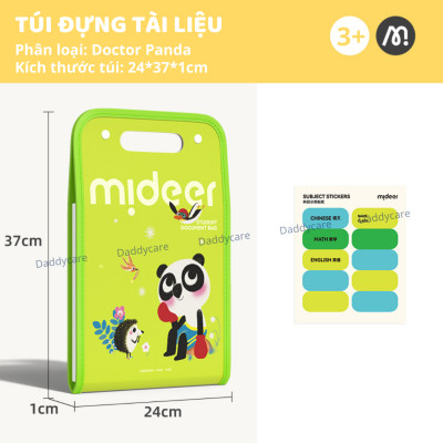 Túi Đựng Tài Liệu nhiều ngăn Mideer Accordion Folder cho bé cầm tay tiện lợi