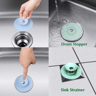Miếng ngăn rác và giữ nước bồn rửa chén, lavabo, bồn rửa mặt PaKaSa (giao màu ngẫu nhiên)