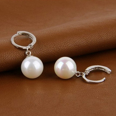 Bông tai nữ tòng teng siêu dễ thương đính đá zircon sang trọng, cườm giả ngọc