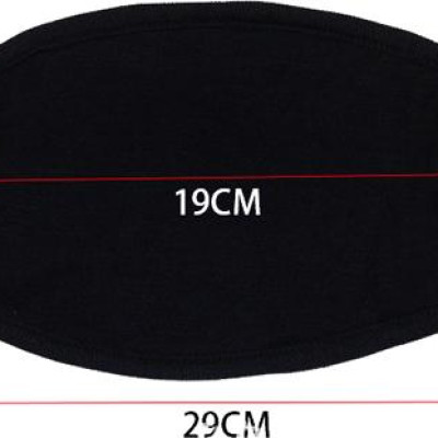 Bộ 2 khẩu trang trơn màu đen