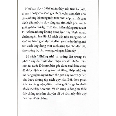 Những Nhà Tư Tưởng Lớn - Camus Trong 60 Phút - Vanlangbooks