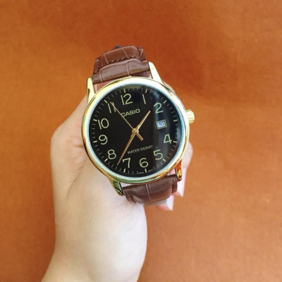 Đồng Hồ Nam Dây Da Casio MTP-V002GL-1BUDF | MTP-V002GL-1B
