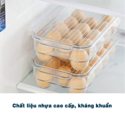 Khay đựng trứng kèm nắp đậy Inochi - Yoko 14 quả