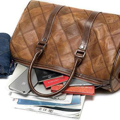 Túi trống Túi du lịch chuẩn da bò BHM8883 Bền bỉ không bong tróc