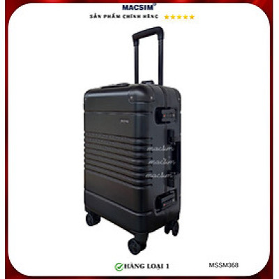 Vali cao cấp Macsim Smooire MSSM368cỡ 20 inch màu đen - Hàng loại 1