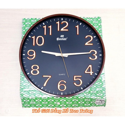 Đồng hồ EASTAR Tròn Lớn – Số nổi 3D có DẠ QUANG (*) – Máy KIM TRÔI - Bảo Hành 1 Năm - Tặng Pin Maxell