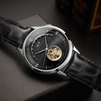 Đồng hồ nam chính hãng IW CARNIVAL IW525G-6 Kính sapphire ,chống xước,Chống nước 30m ,Bảo hành 24 tháng,Máy cơ (Automatic),Dây da cao cấp,thiết kế lộ cơ thể thao 