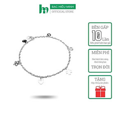 Lắc Chân Nữ Bạc Ý Bạc Hiểu Minh LC052 (Free Size)